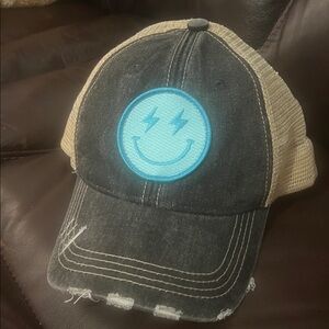 Katydid Black and Tan Mesh Trucker Hat